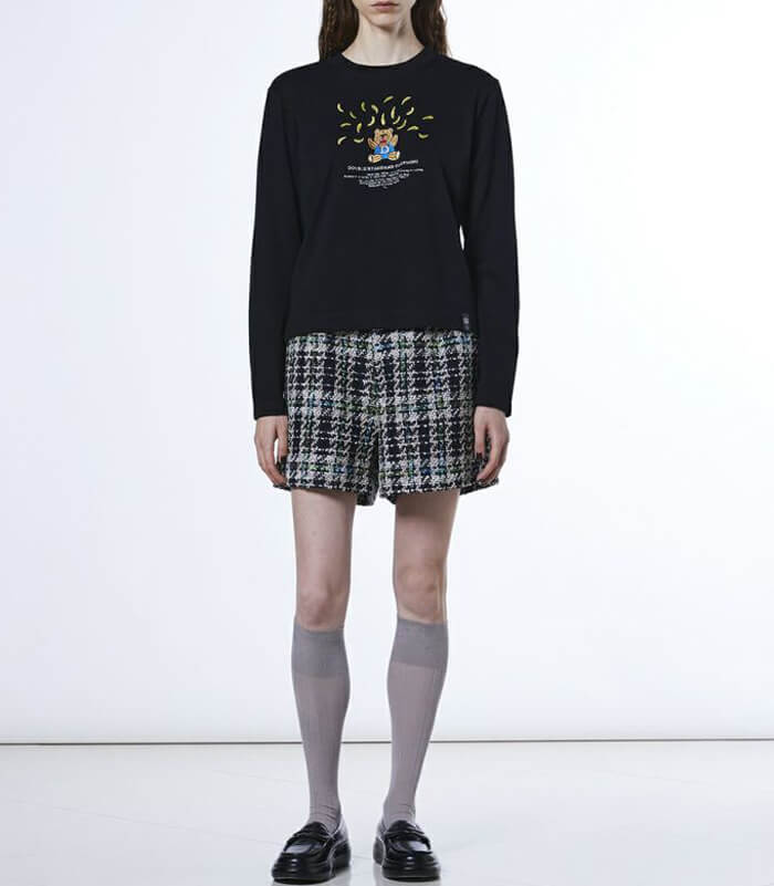 【DOUBLE STANDARD CLOTHING】バナナベア  フライスロングTシャツ★☆0208-010-261
