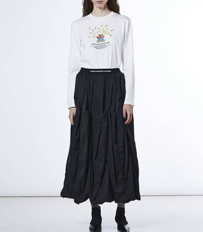 【DOUBLE STANDARD CLOTHING】バナナベア  フライスロングTシャツ★☆0208-010-261