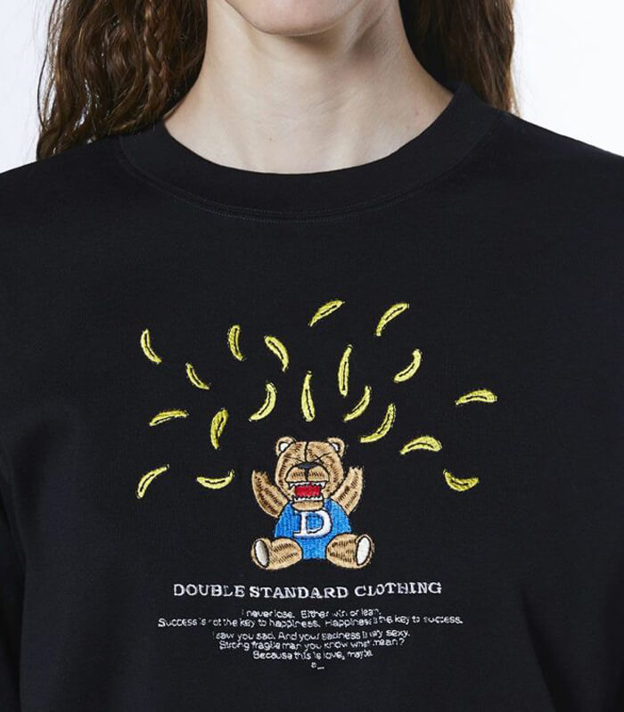 【DOUBLE STANDARD CLOTHING】バナナベア  フライスロングTシャツ★☆0208-010-261
