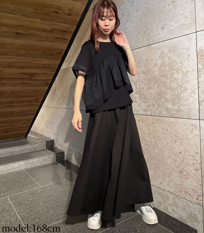 【SALE】【LUGIVA】メッシュ切り替えTシャツ■☆IT202690