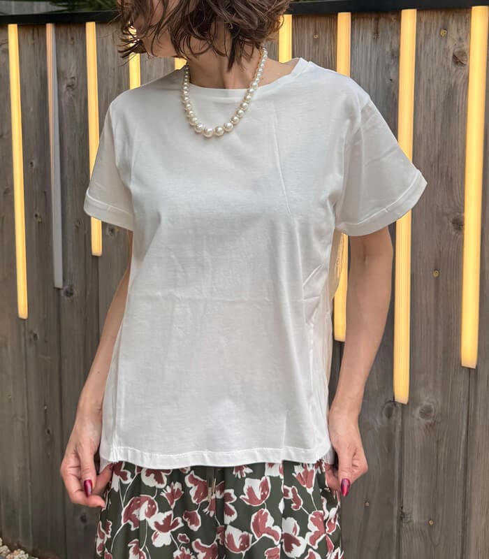 【SALE】【LUGIVA】チュールプリーツTシャツ■☆IT202691