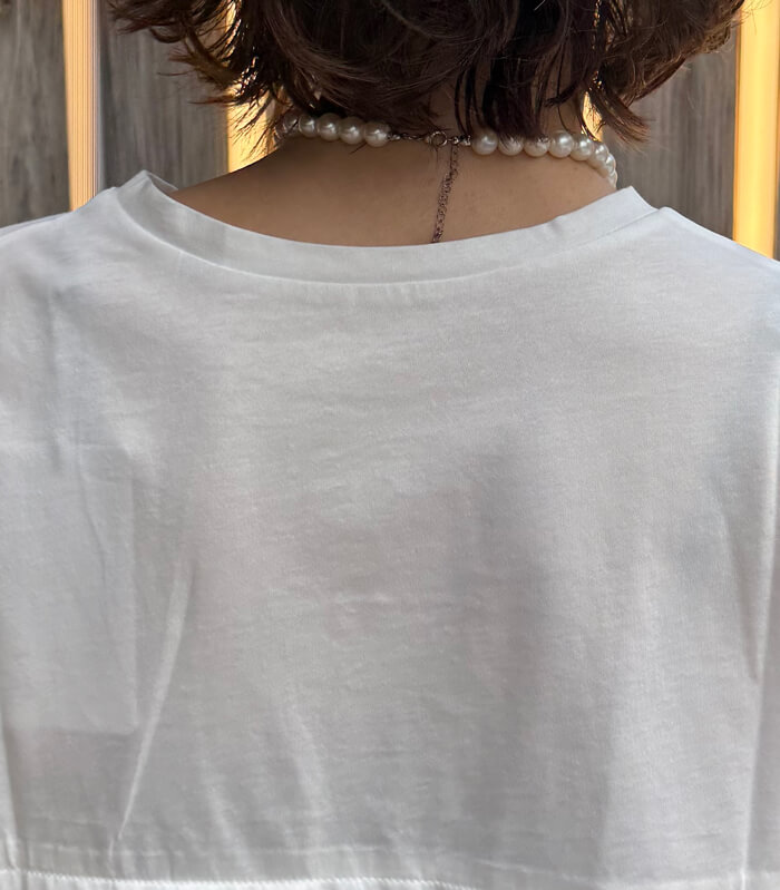 【SALE】【LUGIVA】チュールプリーツTシャツ■☆IT202691