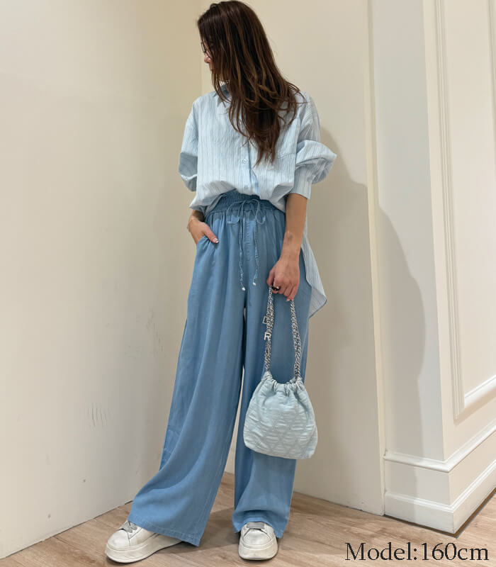 【SALE】【DESERT ROSE】バックオープンスリットストライプシャツ●☆BDBL-13