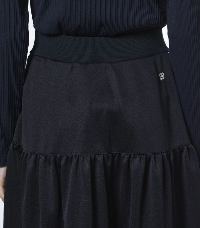 【DOUBLE STANDARD CLOTHING/ESSENTIAL】ブライトキング トラックティアードスカート★☆2502-060-261