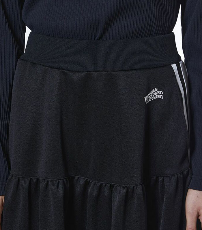 【DOUBLE STANDARD CLOTHING/ESSENTIAL】ブライトキング トラックティアードスカート★☆2502-060-261