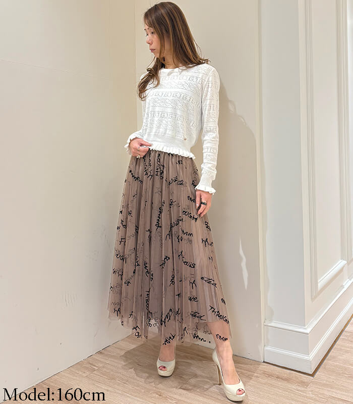 【SALE】【GAUDi】アイレットロゴフリルニット■☆IT511BD53020