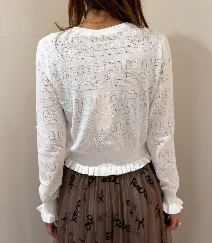 【SALE】【GAUDi】アイレットロゴフリルニット■☆IT511BD53020