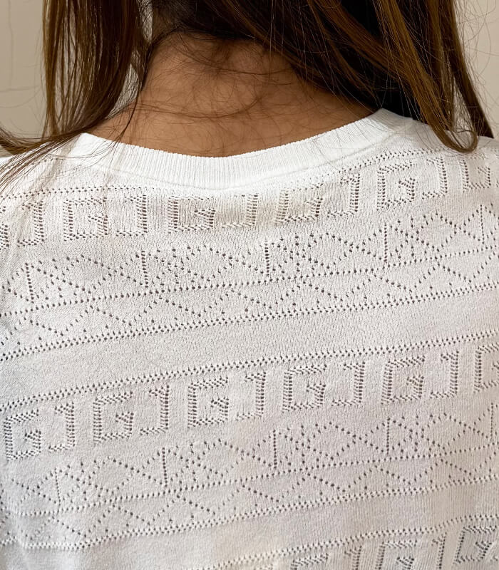 【SALE】【GAUDi】アイレットロゴフリルニット■☆IT511BD53020