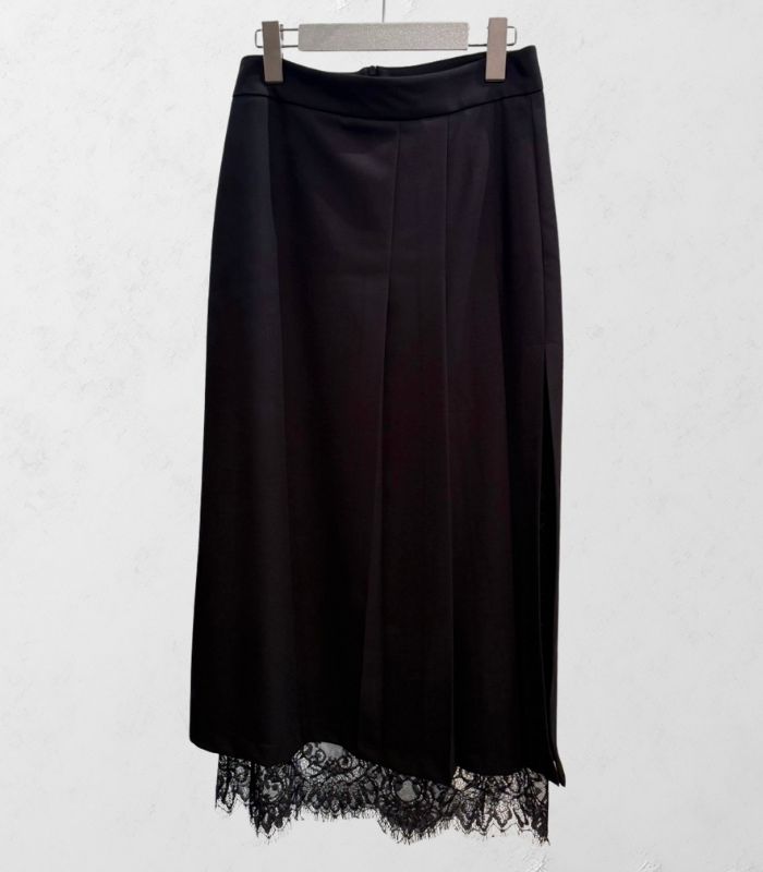【RINASCIMENTO】サイドタックヘムレーススカート★ITRIN20039