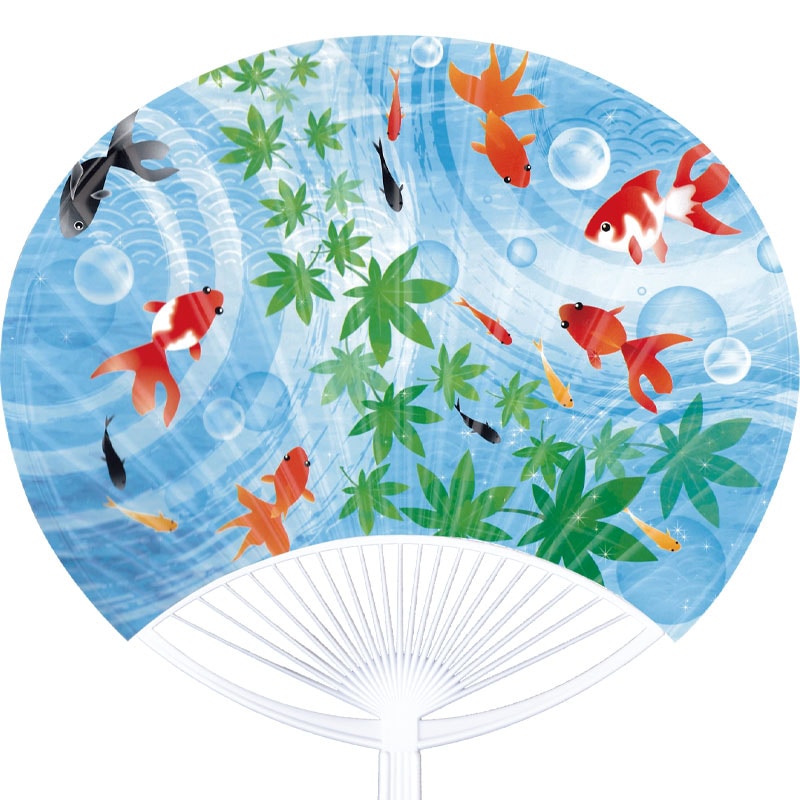 価格改定] ポリうちわ 金魚│既製品 名入れうちわ｜デザインレーベル