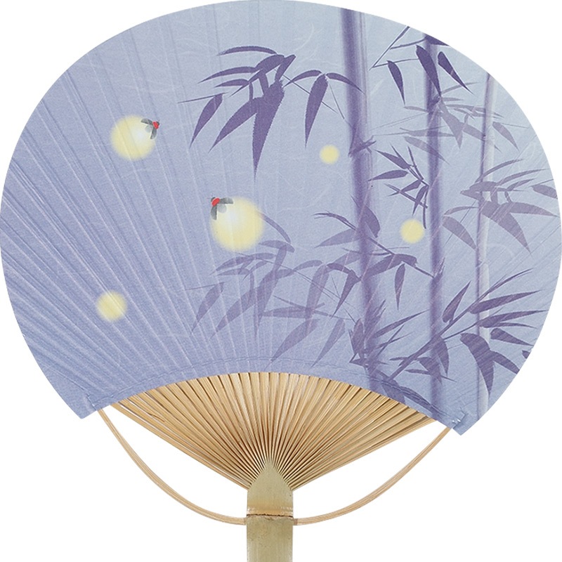 価格改定] 竹うちわ 竹に蛍│既製品 名入れうちわ｜デザインレーベル