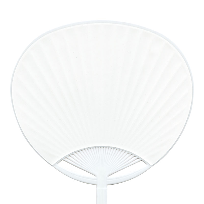 価格改定] ポリうちわ 白貼り （コンパクト）│既製品 名入れうちわ