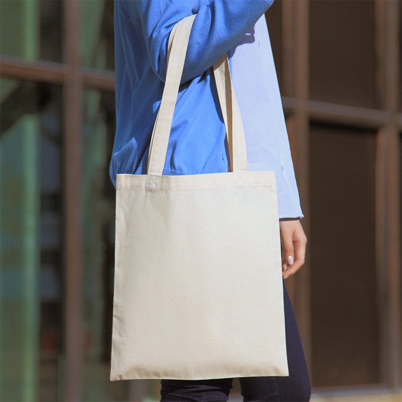 価格改定] コットンショルダーバッグ［B4程度/薄手/マチ無し］│名入れ