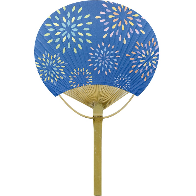 価格改定] 竹うちわ 花火│既製品 名入れうちわ｜デザインレーベル