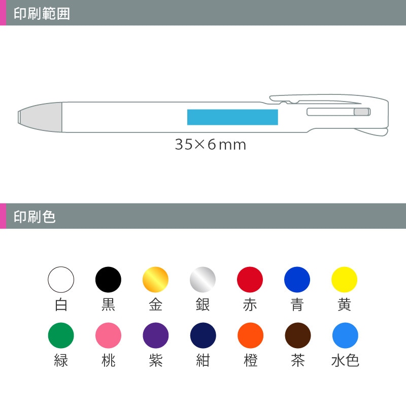 価格改定] ゼブラ ブレン3C 0.5 3色ボールペン│名入れボールペン