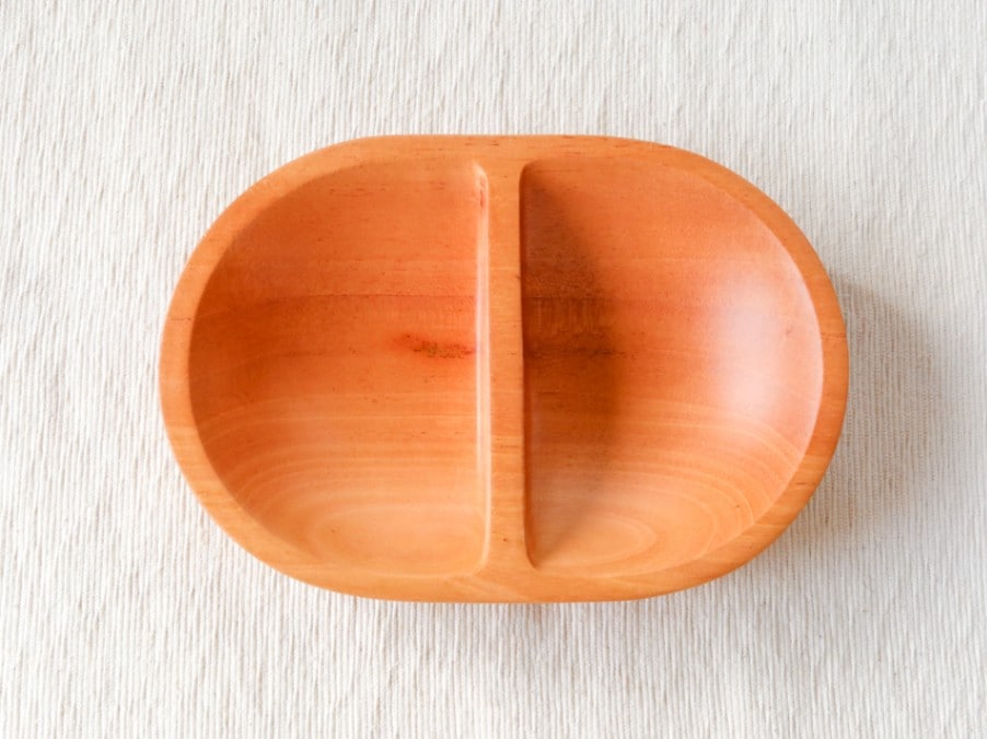 マホガニーの木のキッズランチプレート | すべての商品 | 木のお店