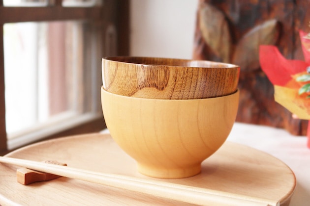 おしゃれな木のお椀 高台付き大和汁椀 漆・白木 | すべての商品 | 木の