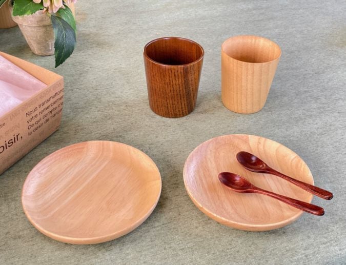 木の食器ギフト 基本の6点セット *ご結婚・新築など家族イベントに