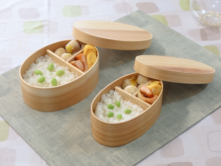 電子レンジにも食洗機にも対応！天然木の曲げわっぱ弁当箱