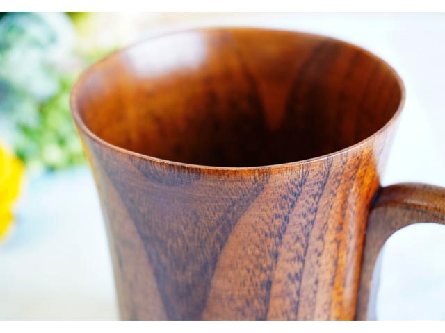 たっぷりサイズのおしゃれな木製マグカップ | すべての商品 | 木のお店
