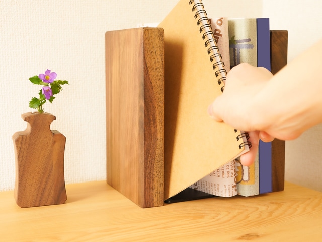 上品 ブックスタンド ペン立て ブックシェルフ 本立て おしゃれ 木製 ブックエンド Brea Materialworldblog Com