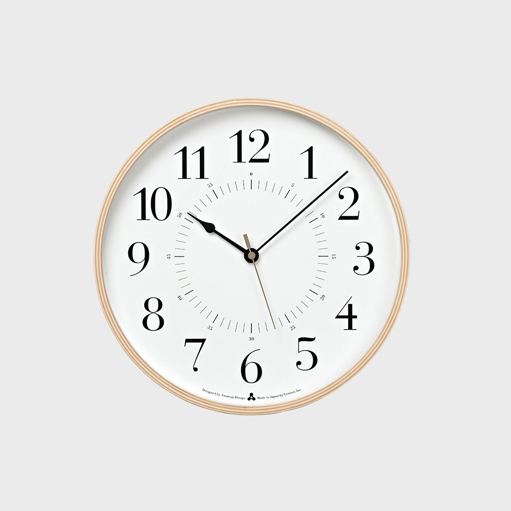 ｸｰﾎﾟﾝ対象外】 壁掛け時計 掛け時計 電波 / lemnos レムノス 粟