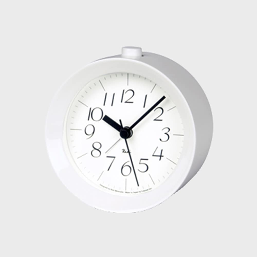 レムノス lemnos 置時計 / RIKI Alarm Clock アラームクロック 白