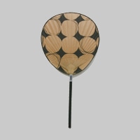 うちわ 渋うちわ 栗川商店 / 小丸 komaru 黒ダイヤ [ 渋 うちわ