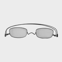 コンパクトな携帯用老眼鏡 paperglass スクエア ベーシックグレー（新