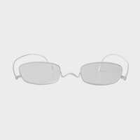 老眼鏡 ペーパーグラス paperglass スクエア ⁄ マットホワイト