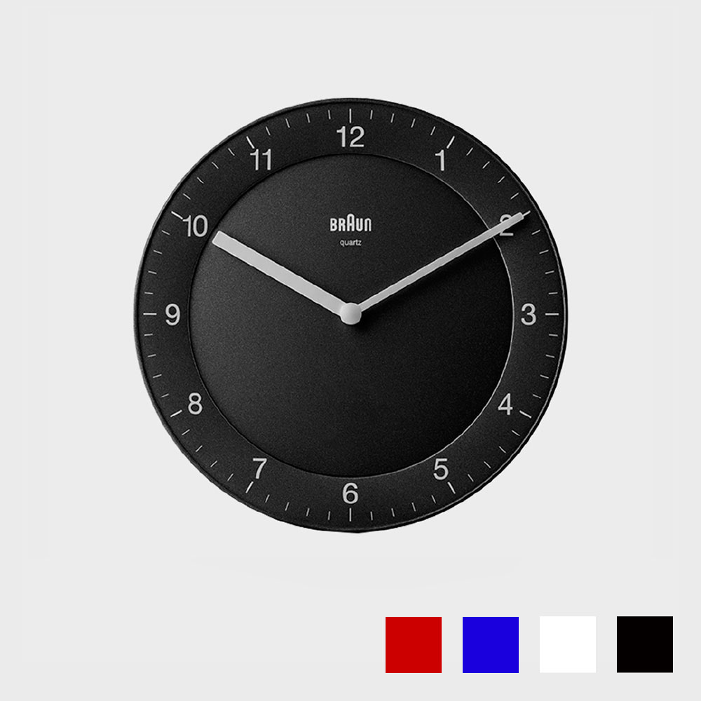 NEIGHBORHOOD x BRAUN BC06 ブラック 掛時計 BRAUN ブラウン 掛時計 BC06【ゆうパケット不可】｜designshop