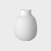 Lyngby porcelain Curve Vase white Small H120mm|クロック（掛時計・置時計）|リビング