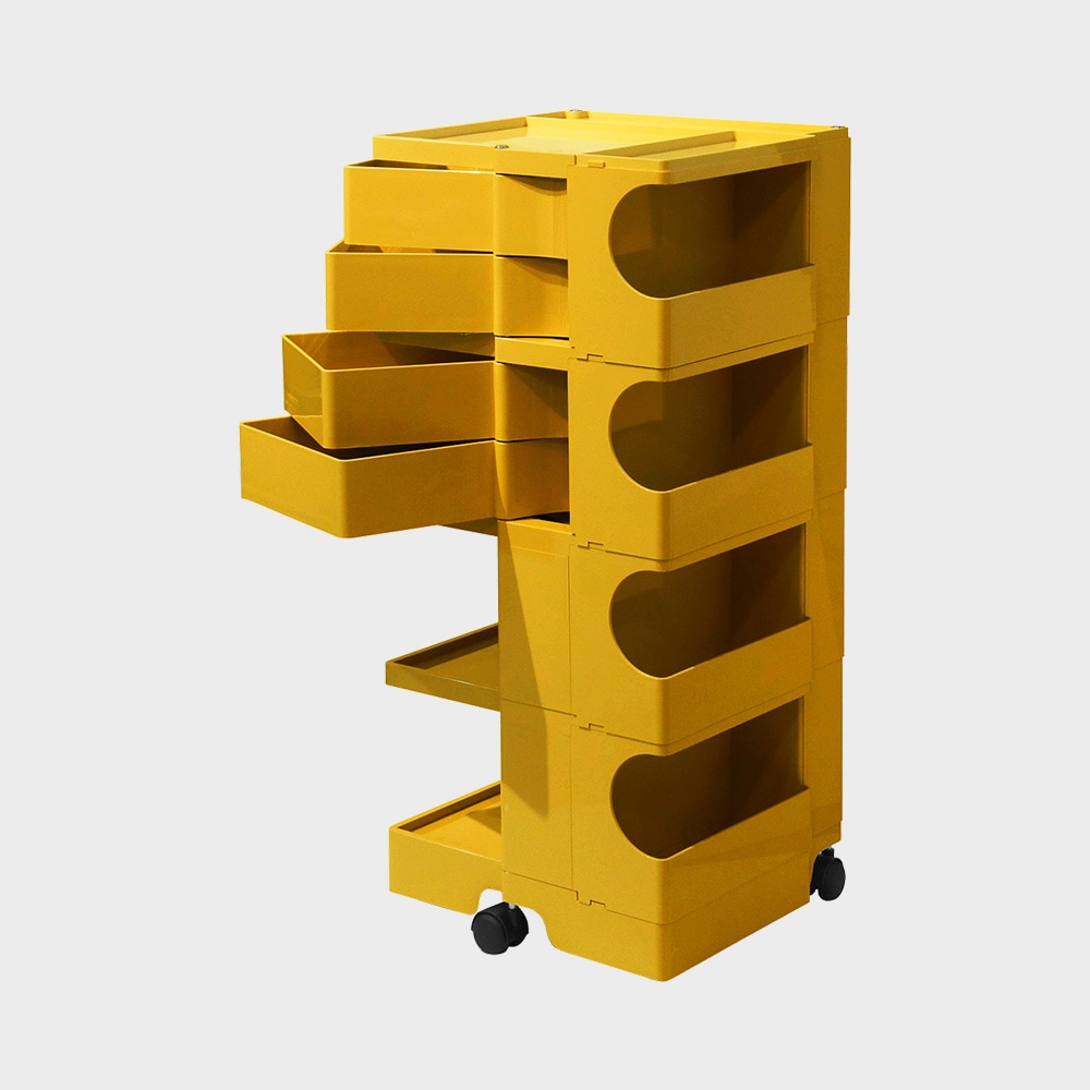 ボビーワゴン リプロダクト マスタード キャビネット 棚 収納　4段 収納 キャビネット ボビーワゴン