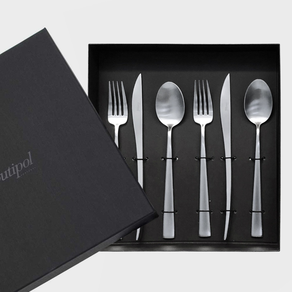 Cutipol ݡ DUNA MatteSilver Dinner 6pcs [ 뺧ˤǥ󥰥եȡžˤˡåեȥܥåꥫȥ꡼å ]