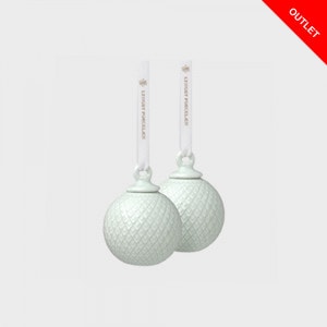 ڿOUTLET20%OFFLYNGBY PORCELAIN Rhombe Bauble S-2 å Softgreen