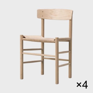  Fredericia フレデリシア J39 Mogensen Chair オーク・ソープ 4脚セット|ダイニングチェア|家具