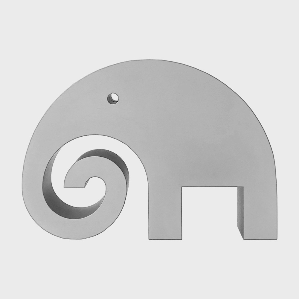  ֥  / ʥ ڡѡ Elephant Ornament Gray silver L [   ̲ ʸ  ե ޽Ī ʥ ץ쥼 ]ڤ椦ѥåԲġ