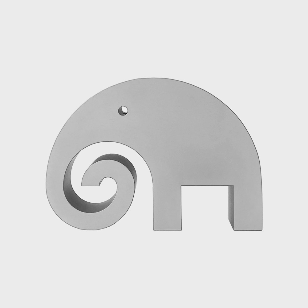  ֥  / ʥ ڡѡ Elephant Ornament Gray silver M [  ̲ ʸ  ե ޽Ī ʥ ץ쥼 ]ڤ椦ѥåԲġ