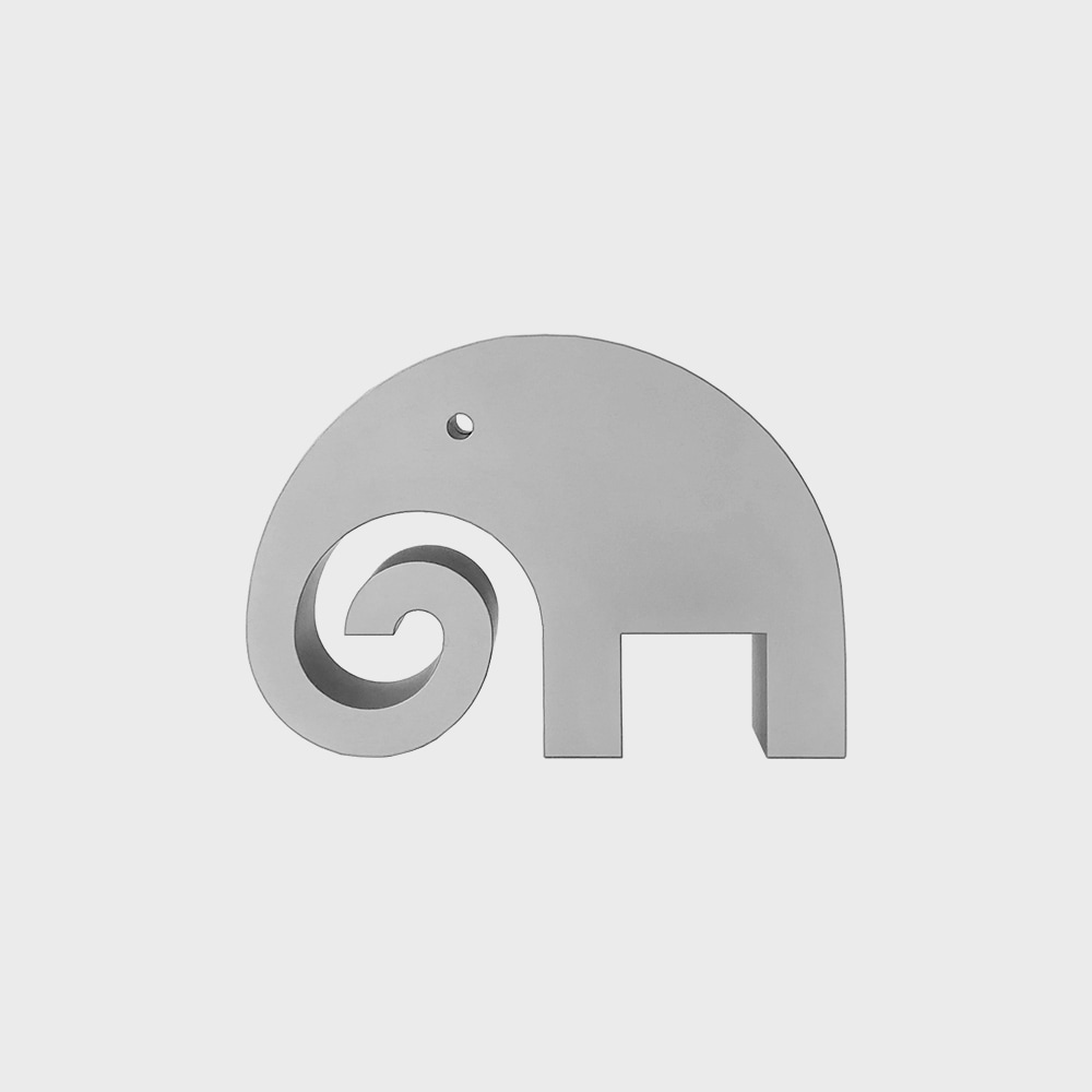  ֥  / ʥ ڡѡ Elephant Ornament Gray silver S [   ̲ ʸ  ե ޽Ī ʥ ץ쥼 ]