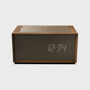 GENEVA ジェネバ TIME DIGITAL タイムデジタル ウォールナット [  ワイヤレス充電+Bluetoothスピーカー付デジタルクロック ] [ Qi対応 apt-X Adaptive対