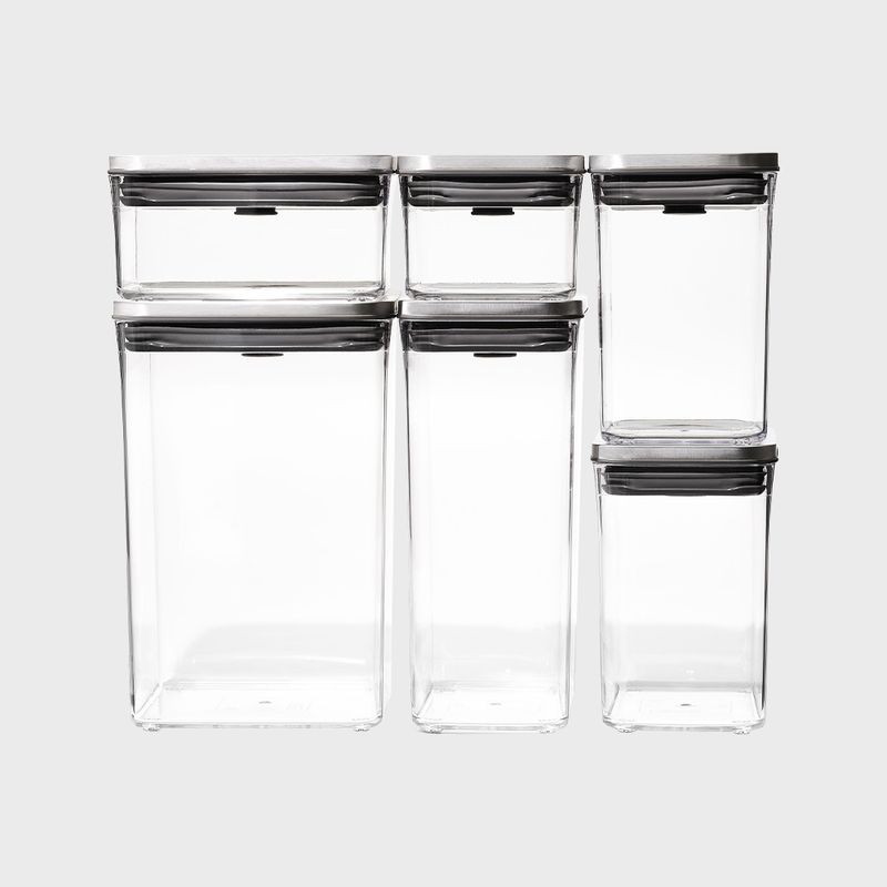 OXO オクソー ステンレスポップコンテナ6ピースセット【ゆうパケット