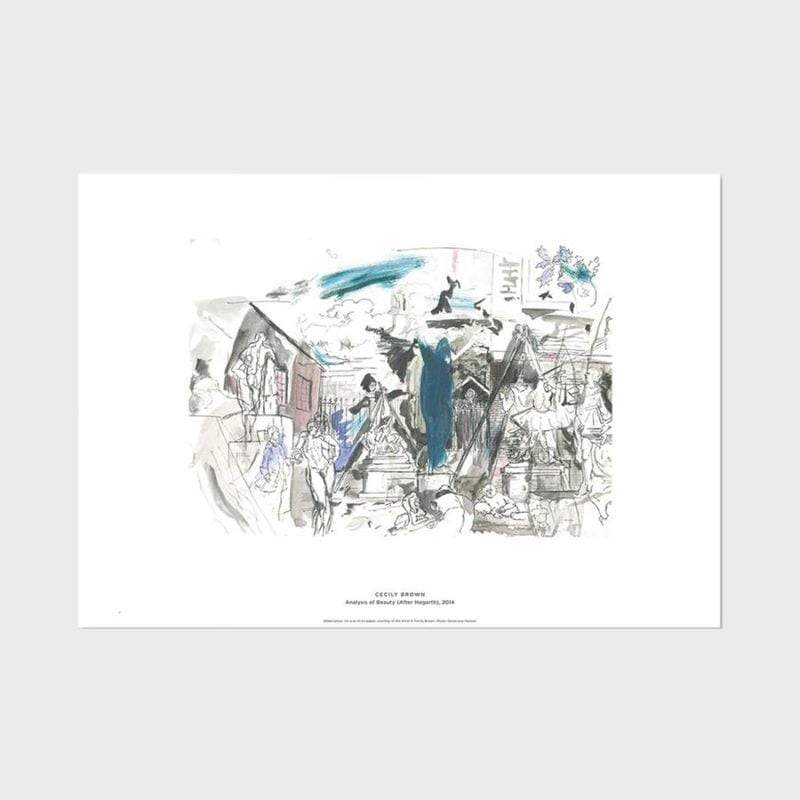 A3 �륤���������Ѵ� �ݥ����� Cecily Brown - Analysis of Beauty (After Hogerth) [ �̲� ����ƥꥢ ���� ������ ������� �ɳݤ� ���� ��ݲ� ���� ]�ڤ椦�ѥ��å��Բġ�