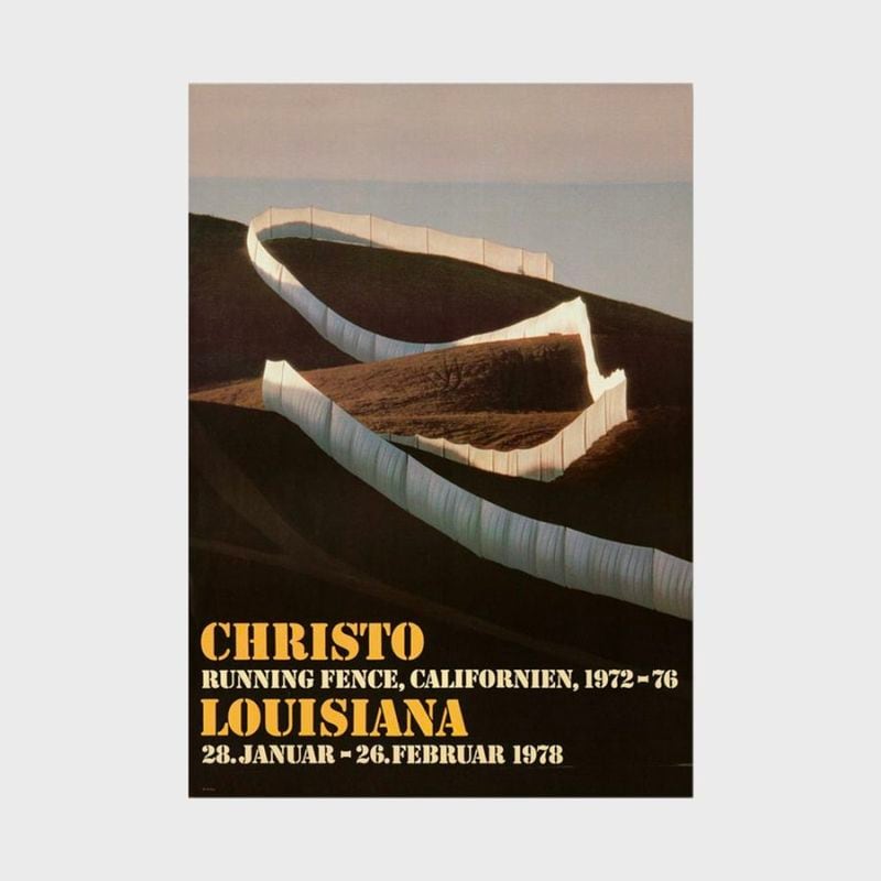 A2 �륤���������Ѵ� �ݥ����� Christo - Running Fence Californien (1972-76) [ �̲� ����ƥꥢ ���� ������ ������� �ɳݤ� ���� ��ݲ� ���� ]�ڤ椦�ѥ��å��Բġ�