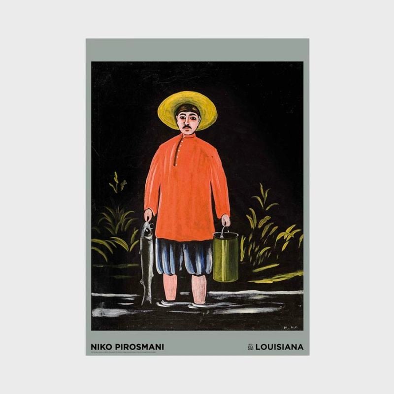 A1 �륤���������Ѵ� �ݥ����� Niko Pirosmani - Fisherman in red shirt [ �̲� ����ƥꥢ ���� ������ ������� �ɳݤ� ���� ��ݲ� ���� ]�ڤ椦�ѥ��å��Բġ�