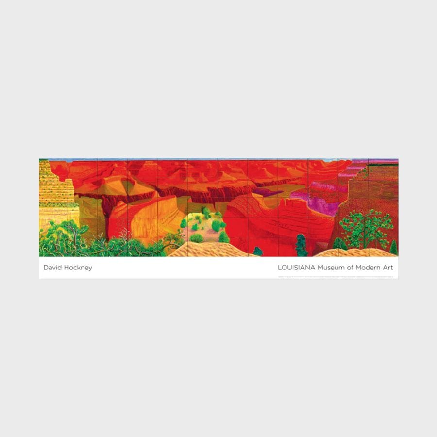 1370 x 460mm ルイジアナ美術館 ポスター David Hockney デイヴィッド