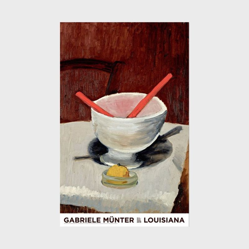 375 x 590mm 륤Ѵ ݥ Gabriele M-nter - Still Life with Red Cutlery (1930) [ ̲ ƥꥢ    ɳݤ  ݲ  ]ڤ椦ѥåԲġ