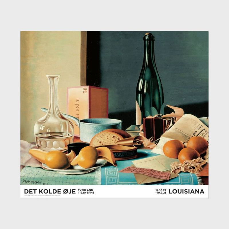 594 x 670mm 륤Ѵ ݥ Herbert Ploberger - Still life with bottle (1928) [ ̲ ƥꥢ    ɳݤ  ݲ  ]ڤ椦ѥåԲġ