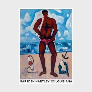 1022 x 737mm 륤Ѵ ݥ Marsden Hartley - Canuck Yankee Lumberjack (1940-41) [ ̲ ƥꥢ    ɳݤ  ݲ  ]ڤ椦ѥåԲġ