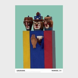 A1�ݥ����� Marisol Escobar - Tea for Three, 1960. Detail�ڤ椦�ѥ��å��Բġ�