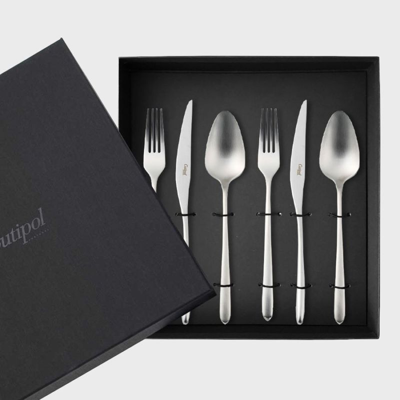 Cutipol �����ݡ��� AIRES MATEUS �����쥹���ޥƥ��� MatteSilver Dinner 6pcs�ڤ椦�ѥ��å��Բġ�